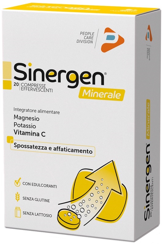 SINERGEN MINERALE LIMONE 20 COMPRESSE EFFERVESCENTI - Farmacia-flash.it