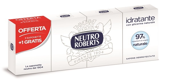 NEUTRO ROBERTS SAPONE SOLIDO 4 PEZZI 100 G - Farmacia-flash.it