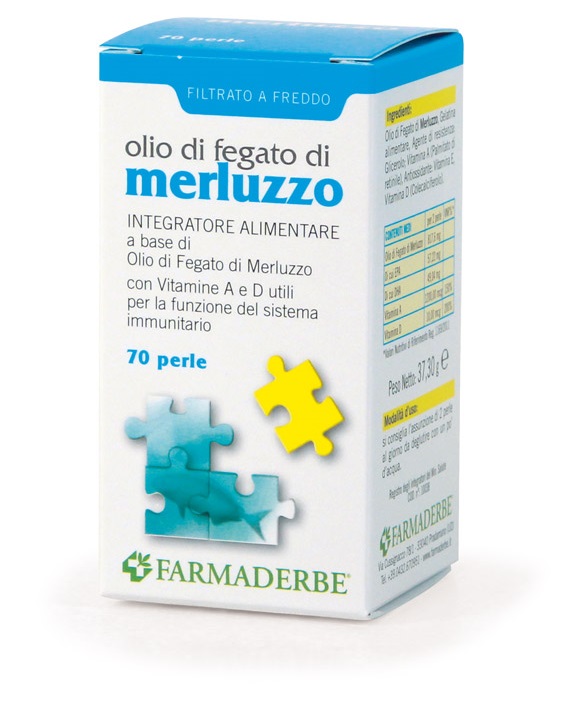 OLIO DI FEGATO DI MERLUZZO 70 PERLE - Farmacia-flash.it