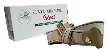 CINTO ERNIARIO IDEAL IN TESSUTO ELASTICO FORTE DESTRO GRIGIO FRANGIATO 105CM - Farmacia-flash.it