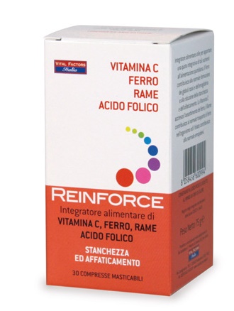 REINFORCE FERRO + VITAMINA C + RAME + ACIDO FOLICO - Farmacia-flash.it