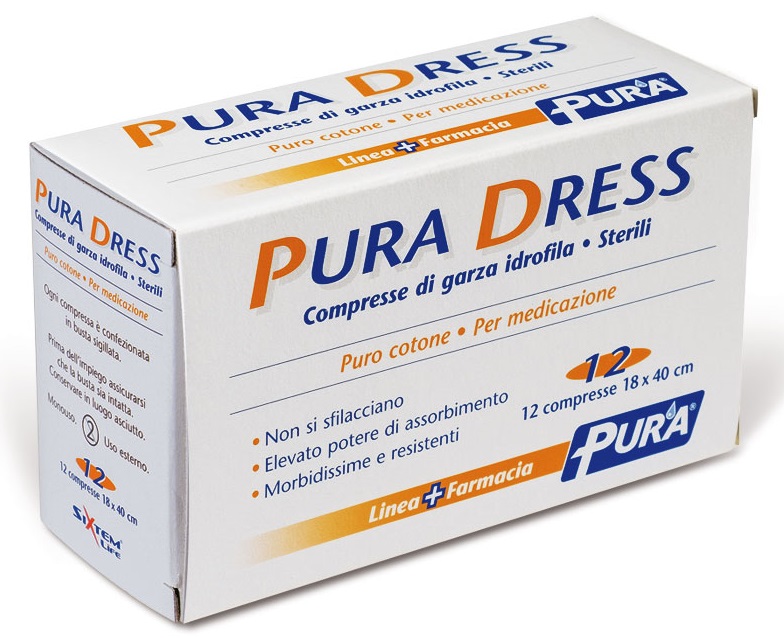 GARZA IN TESSUTO NON TESSUTO PURA SOFT 18X40CM 12 PEZZI - Farmacia-flash.it