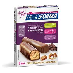 PESOFORMA BARRETTA CIOCCOLATO CARAMELLO 12 X 31 G - Farmacia-flash.it