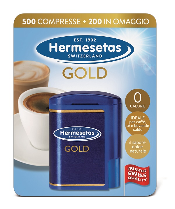HERMESETAS GOLD 500+200 COMPRESSE 35 G - Farmacia-flash.it
