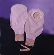 SACCA A FONDO APERTO OPACA CON PELLICOLA DI RIVESTIMENTO DISPOSITIVO DUE PEZZI CON SISTEMA DI AGGANCIO ATRAUMATICO SENZA VELCRO CONSECURA 45MM 10 PEZZI - Farmacia-flash.it