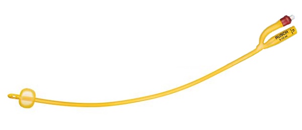 CATETERE FOLEY A MEDIA PERMANENZA  RUSCH GOLD PLUS A 2 VIE IN SILKOLATEX LATTICE-SILICONE PER ADULTO CH16 LUNGHEZZA 40 CM PUNTA CILINDRICA A 2 FORI PALLONCINO 30-50 ML 1 PEZZO - Farmacia-flash.it