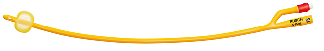 CATETERE FOLEY A MEDIA PERMANENZA  RUSCH GOLD PLUS A 2 VIE IN SILKOLATEX LATTICE-SILICONE PER ADULTO CH18 LUNGHEZZA 40 CM PUNTA CILINDRICA A 2 FORI PALLONCINO 30-50 ML 1 PEZZO - Farmacia-flash.it