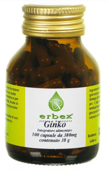 GINKGO BILOBA 100 CAPSULE 380 MG - Farmacia-flash.it