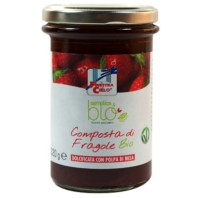 COMPOSTA DI FRAGOLE CON POLPA DI MELA BIO 320 G - Farmacia-flash.it