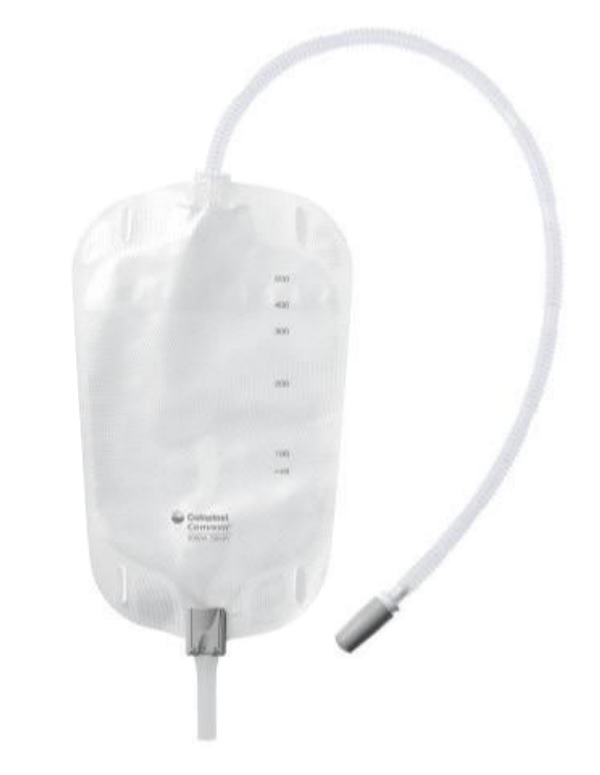 SACCA DA GAMBA CONVEEN SECURITY + RIUTILIZZABILE DA 500 ML TUBO DA 50 CM 8 PEZZI - Farmacia-flash.it