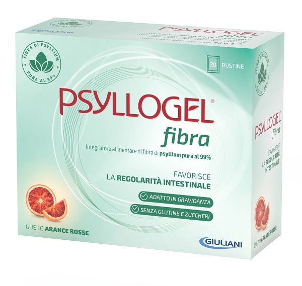 PSYLLOGEL FIBRA ARANCE ROSSE 20 BUSTINE - Farmacia-flash.it