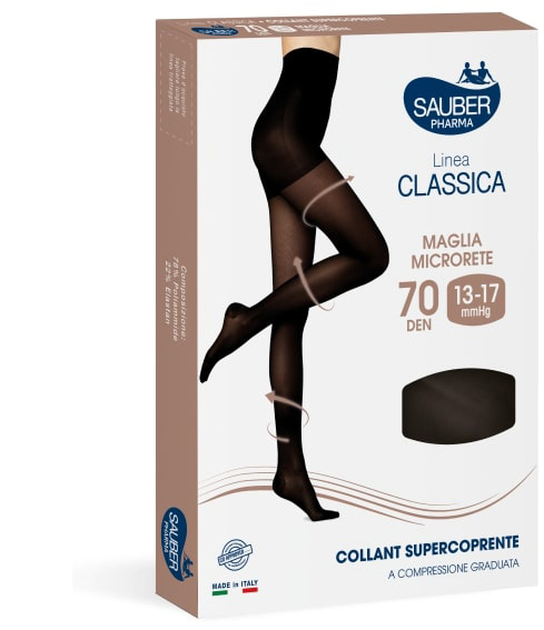 SAUBER COLLANT COPRENTE 70 MAGLIA LISCIA NERO 3 LINEA CLASSICA - Farmacia-flash.it