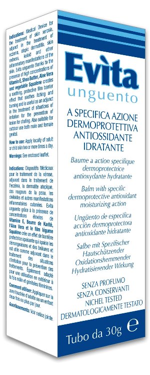 EVITA UNGUENTO A SPECIFICA AZIONE DERMOPROTETTIVA ANTIOSSIDANTE IDRATANTE 30 ML - Farmacia-flash.it