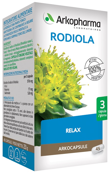 ARKO CAPSULE RODIOLA 45 CAPSULE - Farmacia-flash.it