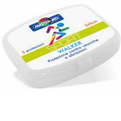 PROTEZIONE TALLONE VESCICHE E ABRASIONI MASTER-AID SPORT WALKER 5X5 5 PEZZI - Farmacia-flash.it
