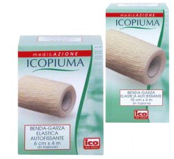 ICOPIUMA BENDA GARZA ELASTICA AUTOFISSANTE CM10X4MT 1 PEZZO - Farmacia-flash.it