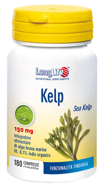 LONGLIFE KELP ALGA BRUNA 180 COMPRESSE - Farmacia-flash.it