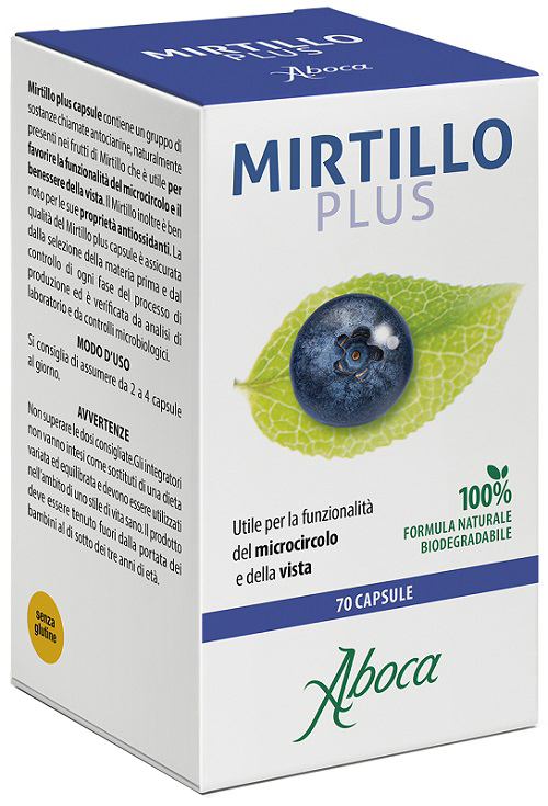 MIRTILLO PLUS 70 CAPSULE - Farmacia-flash.it