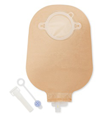 SACCA PER UROSTOMIA DANSAC NOVA 2 ANATOMICA TRASPARENTE MIDI CON RUBINETTO DI CHIUSURA DI SICUREZZA 55MM 10 PEZZI + 1 ADATTATORE E 10 TAPPINI ESTERNI - Farmacia-flash.it