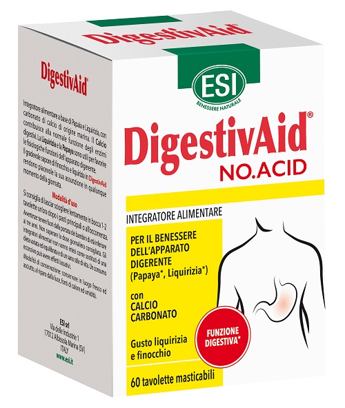 ESI DIGESTIVAID NO ACID 60 TAVOLETTE - Farmacia-flash.it