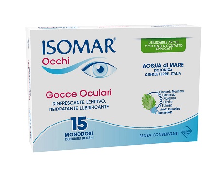 ISOMAR OCCHI GOCCE OCULARI ALL'ACIDO IALURONICO 0,20% 15 FLACONCINI - Farmacia-flash.it