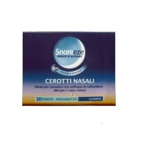 CEROTTO NASALE SNOREEZE CLASSICO LARGE 10 PEZZI - Farmacia-flash.it