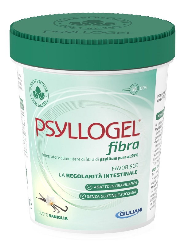 PSYLLOGEL FIBRA VANIGLIA VASO 170 G - Farmacia-flash.it