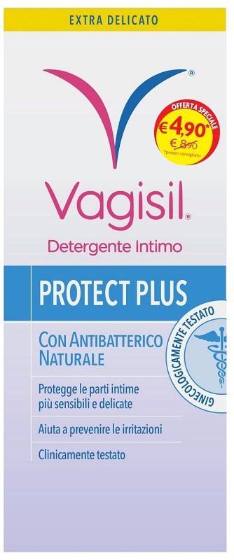 VAGISIL DETERGENTE INTIMO PROTECT PLUS 250 ML - Farmacia-flash.it