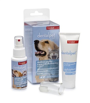 DENTALPET KIT DENTIFRICIO 50ML+SPRAY ORALE 50ML+1 DITALE - Farmacia-flash.it