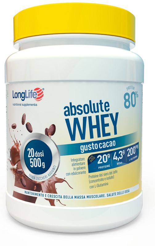 LONGLIFE ABSOLUTE WHEY CACAO - Farmacia-flash.it