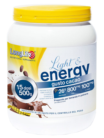 LONGLIFE LIGHT & ENERGY CACAO 500 G - Farmacia-flash.it