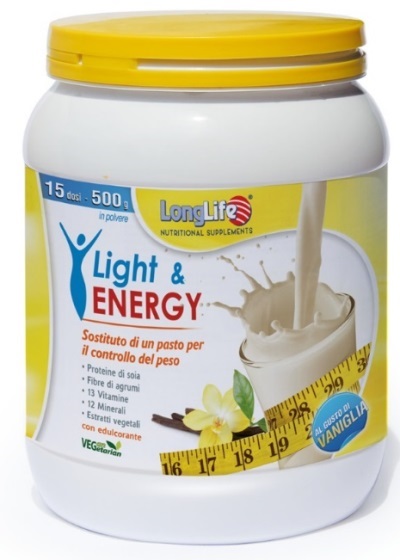 LONGLIFE LIGHT & ENERGY VANIGLIA 500 G - Farmacia-flash.it