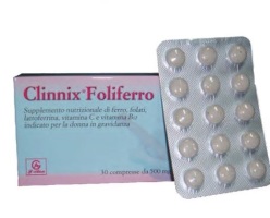 CLINNIX FOLIFERRO 30 COMPRESSE - Farmacia-flash.it