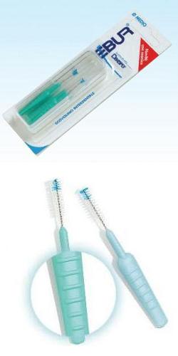 EBUR SCOVOLINO FINE CON MANICO IN ASTUCCIO TASCABILE 5 PEZZI - Farmacia-flash.it