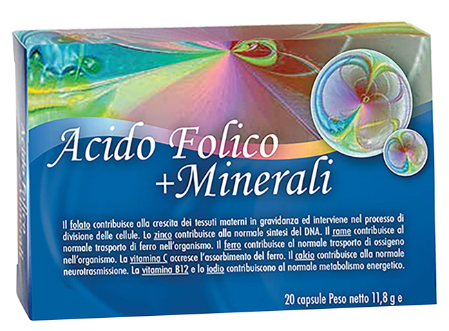 ACIDO FOLICO + MINERALI 20 CAPSULE - Farmacia-flash.it
