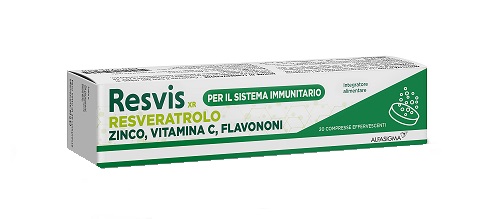RESVIS XR ALFASIGMA 20 COMPRESSE EFFERVESCENTI DA 4 G - Farmacia-flash.it