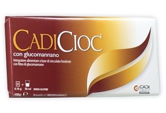 CADICIOC TAVOLETTA FONDENTE CON GLUCOMANNANO 100 G - Farmacia-flash.it