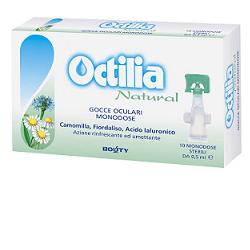 OCTILIA NATURAL GOCCE OCCHI IRRITATI E ARROSSATI 10 FLACONCINI MONODOSE 0,5 ML - Farmacia-flash.it