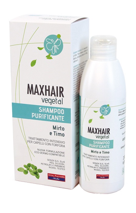 MAX HAIR VEGETAL SHAMPOO PURIFICANTE 200 ML - Farmacia-flash.it
