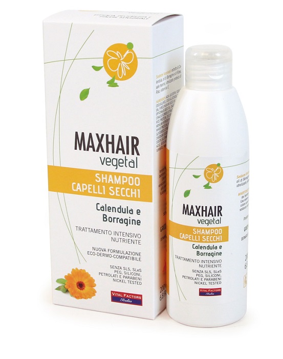 MAX HAIR VEGETAL SHAMPOO CAPELLI SECCHI 200 ML - Farmacia-flash.it