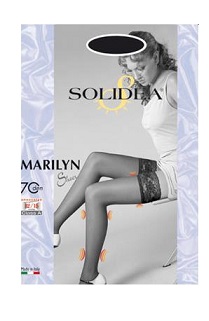 MARILYN 70 SHEER CALZA AUTOREGGENTE NERO 4 - Farmacia-flash.it