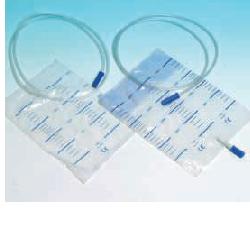 SACCA RACCOLTA URINA DA LETTO 2 LITRI 130CM CON SCARICO E VALVOLA ANTIREFLUSSO 30 PEZZI - Farmacia-flash.it