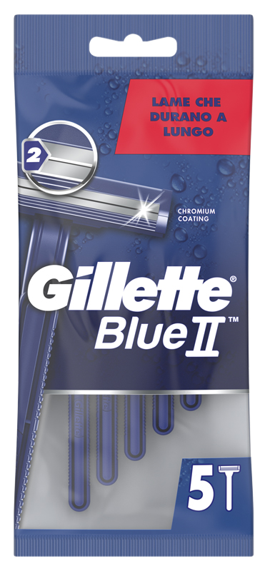 RASOIO GILLETTE BLUE II STANDARD 6 X 20 X 5 - Farmacia-flash.it