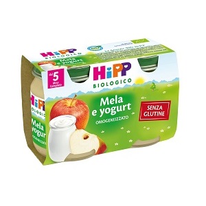 HIPP BIO HIPP BIO OMOGENEIZZATO MELA YOGURT 2X125 G - Farmacia-flash.it
