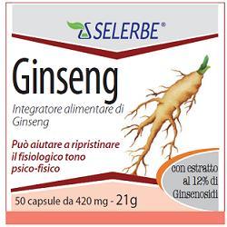 GINSENG ESTRATTO SECCO TITOLATO 50 CAPSULE - Farmacia-flash.it