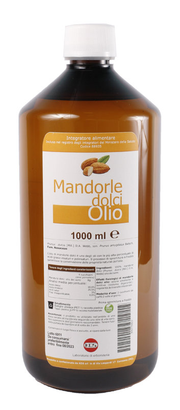 MANDORLE DOLCI OLIO 1000 ML - Farmacia-flash.it