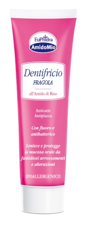 EUPHIDRA AMIDOMIO DENTIFRICIO FRAGOLA 50 ML - Farmacia-flash.it