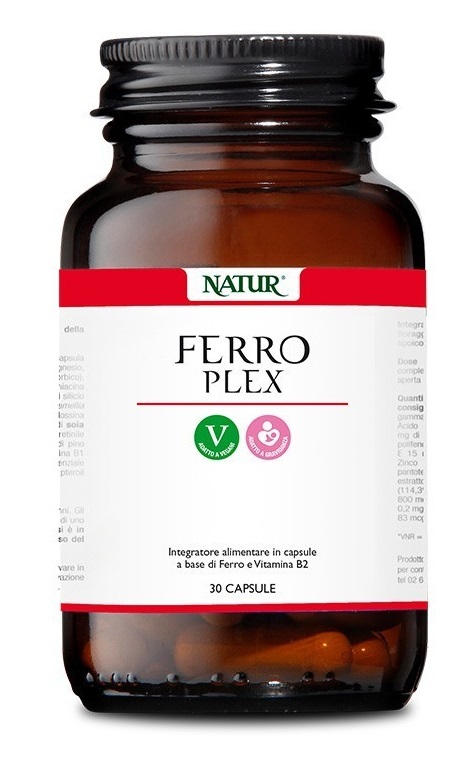 FERRO PLEX 90 CAPSULE VEGETALI 428 MG - Farmacia-flash.it