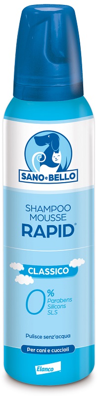 SANO E BELLO SHAMPOO MOUSSE RAPID CLASSICO FLACONE 300 ML PER LAVAGGIO SENZ'ACQUA - Farmacia-flash.it