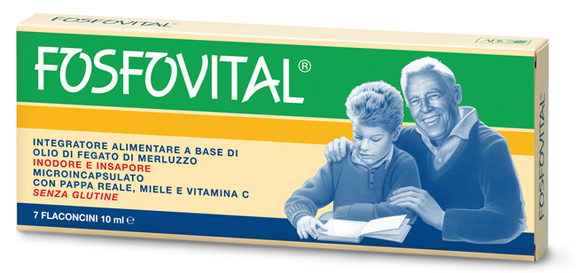 FOSFOVITAL OLIO FEGATO DI MERLUZZO 7 FLACONCINI - Farmacia-flash.it